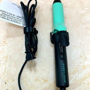 Harry Josh Pro Tools 1.25" Travel Curling Iron Mint Green/Black Curler.
